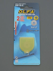 OLFA RB18 - 2 cuchillas de repuesto cuchillas de rodillo cuchillas para cortadora de rodillos RTY-4 o CMP-3 - Imagen 1 de 2