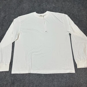 NEU Elwood Hemd Herren Large Vintage Weiß Baumwolle Oversized Kern Langarm - Bild 1 von 12
