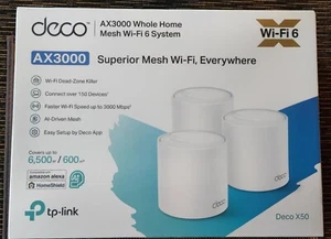 TP-Link Deco X50 Mesh WLAN Set Pack de 3 routeurs et répéteurs bi-bande AX3000 Neuf - Photo 1/2