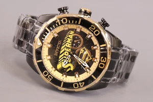 INVICTA DC Comics Men 50mm Stainless Steel Black Black+Gold dial VD54 Quartz - Picture 1 of 5
