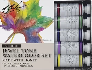 M. Graham & Co. Tube Watercolor Paint Jewel Tone 5-Color Set, 1/2-Ounce - Picture 1 of 12