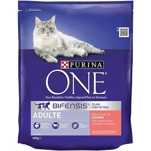 Purina One Adult Salmon & Whole Grains 3Kg - Complete Dry Cat Food - Picture 1 of 2