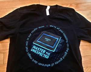 Nokia FP5 5th Gen Chip "Coasting on Whatever Dark Magic That Asic Does" T-Shirt - Picture 1 of 1