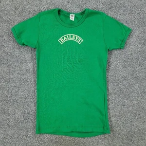 Baileys Shirt Girl's Medium Green Irish Cream Graphic Tee Short Sleeve Top Youth - Picture 1 of 12