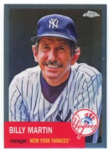 2022 Topps Chrome Platinum Billy Martin New York Yankees #133 - Picture 1 of 2
