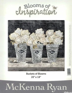 "Kit de tela de edredón de corte láser McKenna Ryan CUBOS DE FLORES 20"" x 18" - Imagen 1 de 2