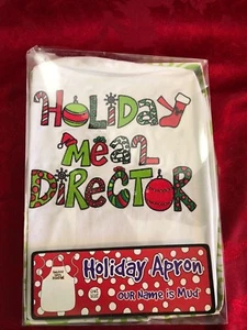 Holiday Meal Director Apron Kitchen Dining Bar Brand new in box one size - Picture 1 of 3