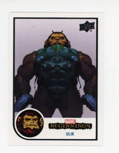 Tarjeta coleccionable Ulik 2022 Upper Deck Marvel Beginnings #38 BORDE BLANCO - Imagen 1 de 1