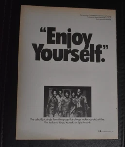 The Jacksons página completa anuncio único 1976 revista comercial de música Michael Jackson - Imagen 1 de 1