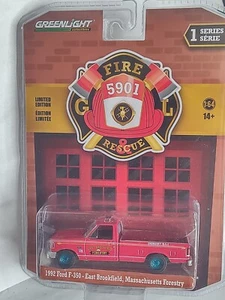 Greenlight Fire & Rescue Series 1992 Ford F-350 East Brookfield, MASS CHASE - Picture 1 of 7
