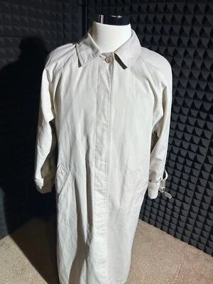 Abrigo Chaqueta Impermeable Largo Regular Mujer Misty Harbor Beige Talla 16 Foto 1 de 4