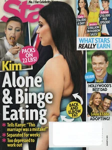STAR Magazine August 4 2014 Kim Kardashian Matt Damon LeAnn Rimes Eddie Cibrian - Imagen 1 de 2