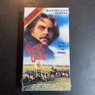 BRAND NEW FACTORY SEALED Peter The Great VHS Tape Maximilian Schell Omar Sharif Foto 1 de 4