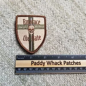 Embrace The Hate Arabic Morale Tactical Velkro Patch Military Vtg Rare Afghan - Picture 1 of 2