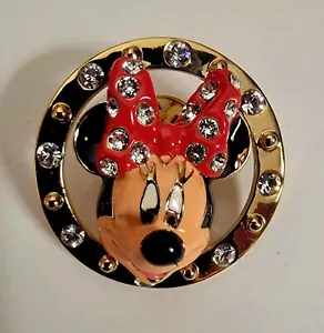 Disney Pin Minnie Mouse 3D Jeweled Made With Swarovski Crystal - Picture 1 of 2