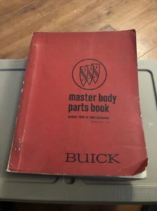 1962 Buick Master Body Parts Book Models 1940 To 1962 Inclusive - Foto 1 di 7