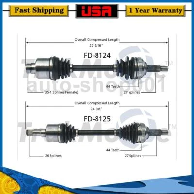 Junta de eje CV del lado del conductor delantero del pasajero para Ford Contour 2,0 L 1998 1997 Foto 1 de 3