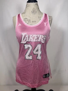 Kobe Bryant #24 Los Angeles Lakers adidas NBA 4Her Pink Jersey Women's LARGE - Picture 1 of 15