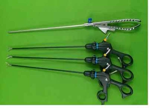 Set Laparoscopico Porta Aghi 5mmx330mm Grasper Forbici Strumento Sucal - Foto 1 di 4