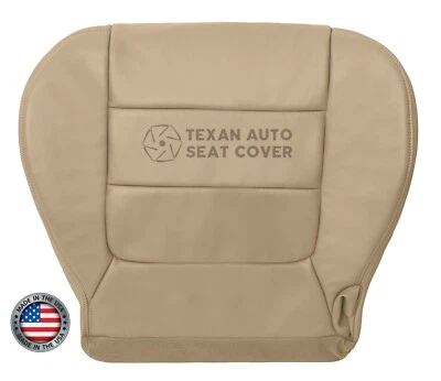 2002 - 2003 Ford F150 Lariat Super Cab Driver Bottom Leatherette Seat Cover Tan - Image 1 of 4