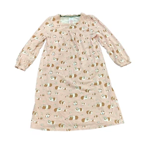 Mini Boden Pink Nightgown Long Sleeve With Guinea Pig Design 5-6 - Picture 1 of 3