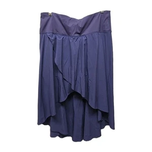 Womens Size 1X Navy Blue Skort High Waist Band Super Soft Feel Casual Business - Picture 1 of 8