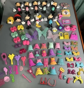 Riesiges Disney Minnie Mouse & Daisy Boutique Snap N 'Stil Anzieh Puppen Set/8 Figuren - Bild 1 von 24
