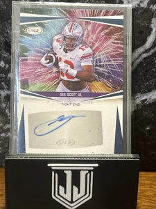 Sage Low Series 2025 Silver Auto #A-GSJ - Gee Scott Jr. - Patriots RC Ohio State - Imagen 1 de 1