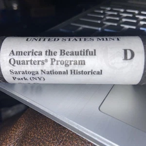 2015 D Saratoga ATB National Park Quarter Roll Uncirculated NY - Picture 1 of 3