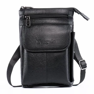 Genuine Leather Small Crossbody Purse for Men Women, Travel Passport Wallet C... - Picture 1 of 6