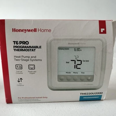 Honeywell Home T6 Pro Programmable Thermostat TH6220U2000 - Image 1 of 4