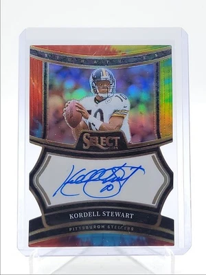CORDELL STEWART 2024 SELECT SIGNATURES TIE-DYE PRIZM TROQUELADO AUTOMÁTICO/25 Q0398 Foto 1 de 2