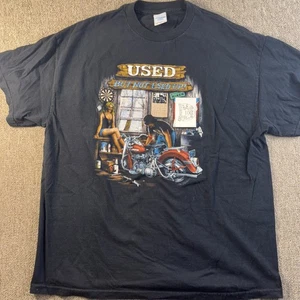 Motorrad Herren Grafik T-Shirt Biker XL gebraucht aber nicht benutzt schwarz - Bild 1 von 8