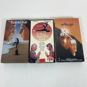 The Karate Kid Trilogy VHS Karate Kid Part 2 Part 3 Tested Works - Picture 1 of 6
