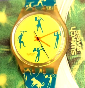Swatch Uhr AFRICAN CAN 1990 Standard Gents Designed by Beatrice Santiccioli - Bild 1 von 10