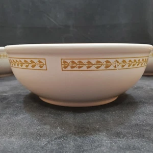 7 Fruteros Homer Laughlin Best China Restaurant Ware 5,75" Hoja de Oro Pergamino - Imagen 1 de 20