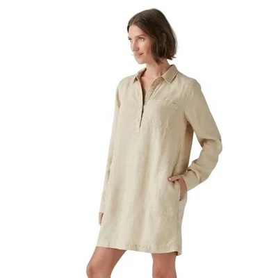 Michael Stars Eleanor Woven Linen Shirt Dress Womens Size M Capsule Beach Boho - Image 1 of 4