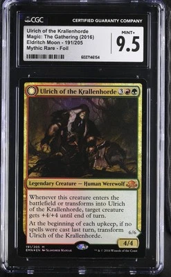 ULRICH OF THE KRALLENHORDE Eldritch Moon Foil Mythic CGC 9.5 MTG [Nostalgium] - Image 1 of 2