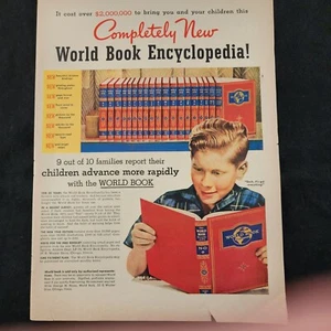 World Book Encyclopedia Completely New Gosh It's Got Everything 1948 Print Ad - Picture 1 of 6