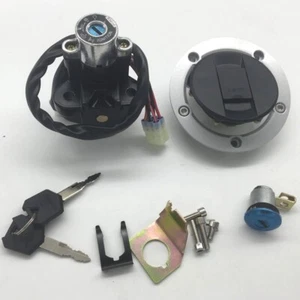 Juego de bloqueo de asiento con tapa de gas de combustible para interruptor de encendido se adapta a Suzuki GSXR600/750 2004-2005 K4 - Imagen 1 de 10