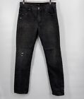 Rusty Australia Surf Black Distressed Denim Jeans Men's Size 31