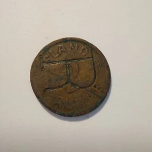 ISLANDIA 2 Aurar 1942 Hecho en Moneda Privada / Ficha - R/S - Imagen 1 de 3
