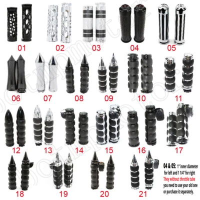 Empuñaduras de manillar de 1" para Honda Shadow VLX 600 VT600C VTX1300 VTX1800 Foto 1 de 4
