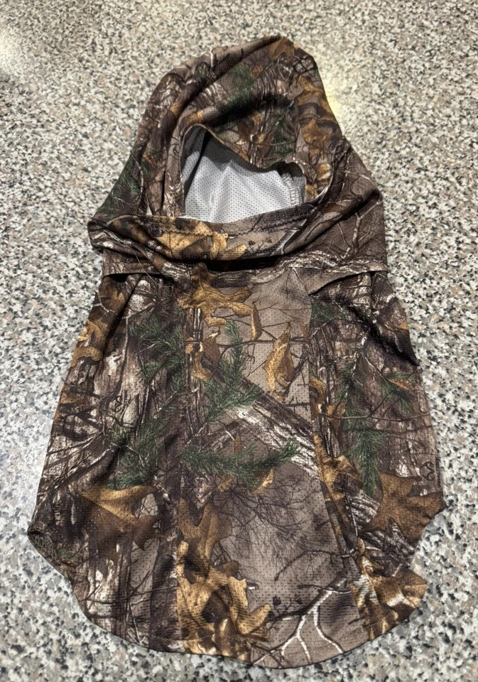Scent Away Silver Camo Realtree Xtra Lightweight Hooded Face Mask One Size Fit - Image 1 of 4