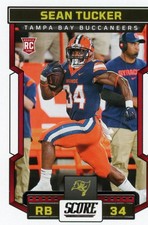 2023 Panini Score SEAN TUCKER Rookie Card 318 Tampa Bay Buccaneers RC