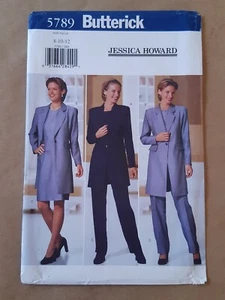 BUTTERICK PATTERN - 5789 LADIES LONG-LINE JACKET SKIRT TOP PANTS 8-12 UNCUT - Picture 1 of 2