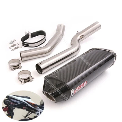 Sistema de tubo de escape de carbono silenciador deslizable para Honda CBR1000RR 2004-2007 Foto 1 de 4