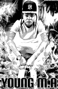 Póster ""Black Light"" de YOUNG M.A - Imagen 1 de 3
