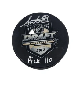 Andreas Antanasiou signiert 2012 Entwurf Puck Pick 110 Inschrift rote Flügel BAS - Bild 1 von 2