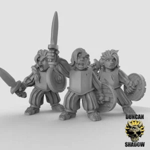 Halflings With Swords (Feminine) | Duncan Shadow | Compatible with Dungeons & Dr - Picture 1 of 6